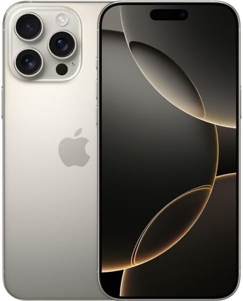 Apple iPhone 16 Pro, US Version, 512GB, Natural Titanium for Cricket (Renewed Premium)