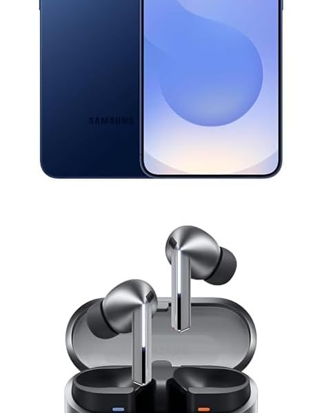 Samsung Galaxy S25+ 512GB Unlocked AI Smartphone, Navy w/ Galaxy Buds 3 Pro AI True Wireless Bluetooth Earbuds, Silver