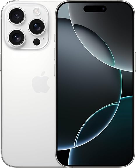 Apple iPhone 16 Pro Max, US Version, 512GB, White Titanium for AT&T (Renewed)