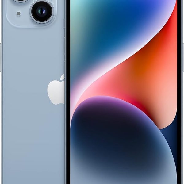 Apple iPhone 14, 128GB, Blue for GSM (Renewed)