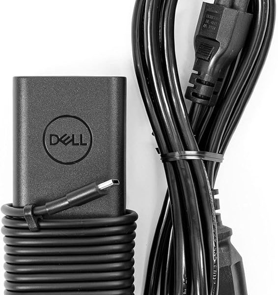 Dell 65W USB-C Laptop Charger for XPS and Latitude 5000 - Power Cord Included